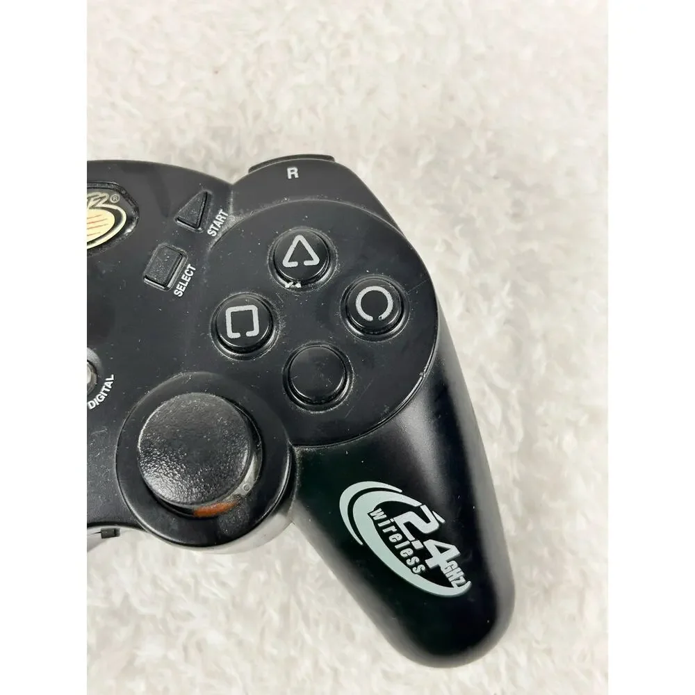 Mad Catz Lynx Black RF Technology 2.4 GHz Wireless PS2 Controller No Dongle
